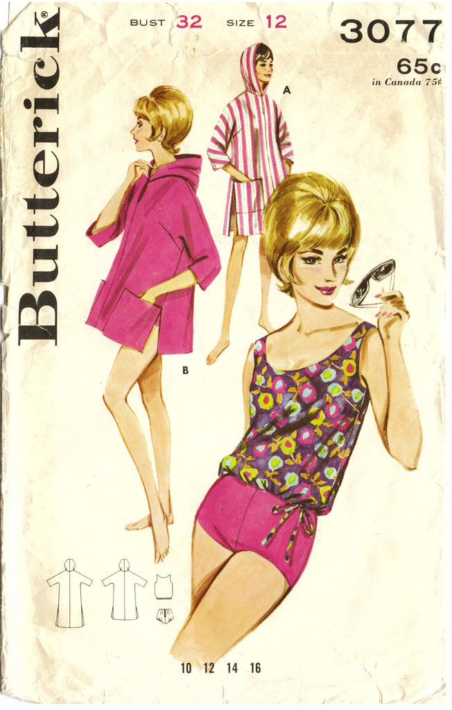 Butterick 3077 Bathing Suit Sewing Pattern - Hoglumps