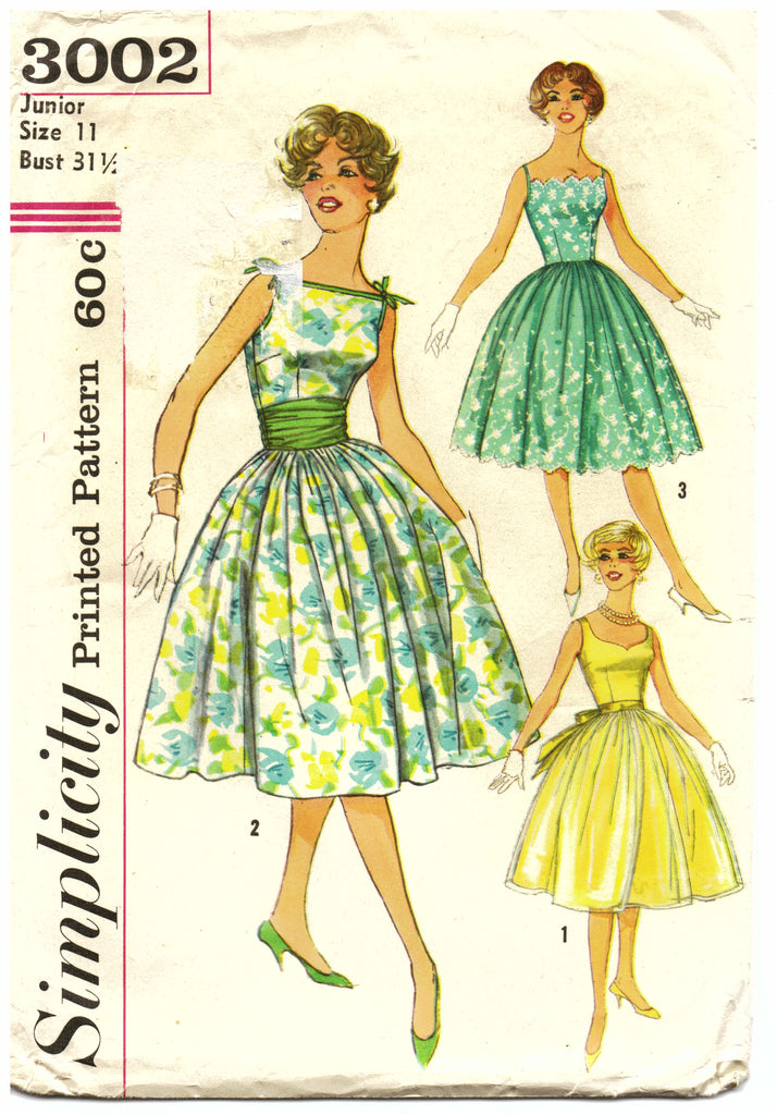 Simplicity 3002 Dress Sewing Pattern - Hoglumps