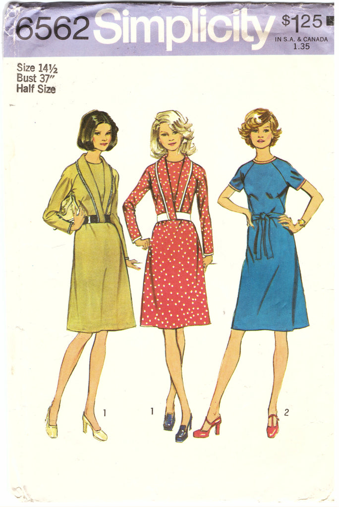 Simplicity 6562 Dress Sewing Pattern - Hoglumps
