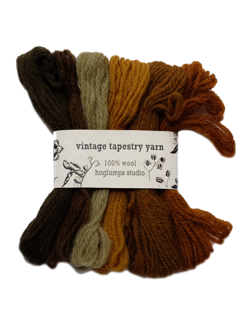 Brown - Vintage Tapestry Yarn Pack - Hoglumps