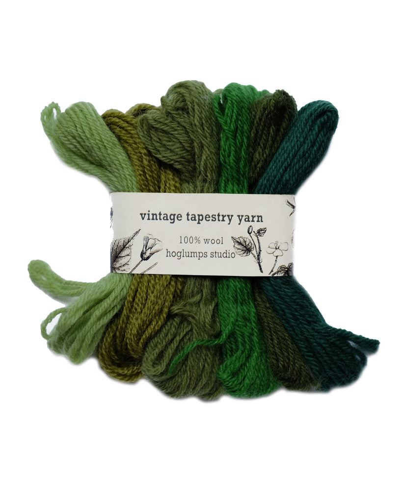 Green - Vintage Tapestry Yarn Pack - Hoglumps