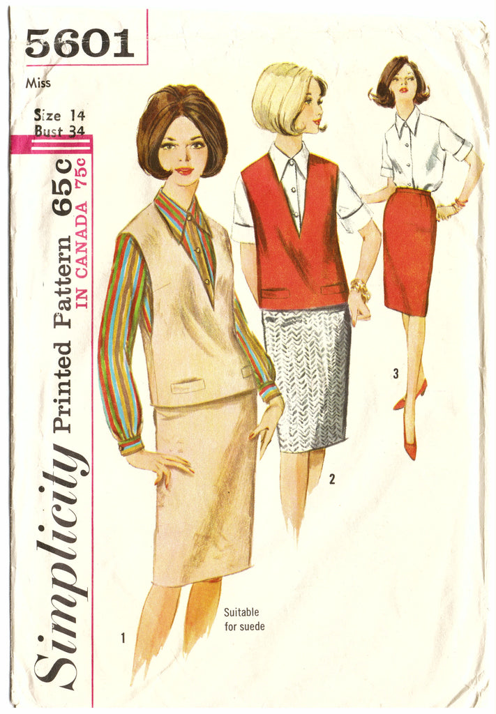 Simplicity 5601 Suit Sewing Pattern - Hoglumps