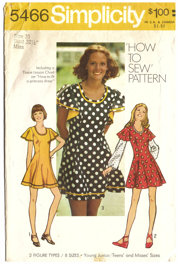 Simplicity 5466 Dress Sewing Pattern - Hoglumps
