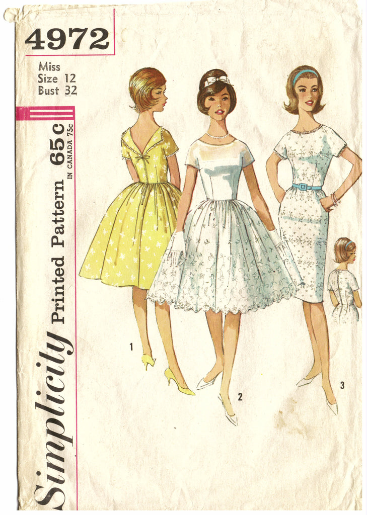 Simplicity 4972 Prom Sewing Pattern - Hoglumps