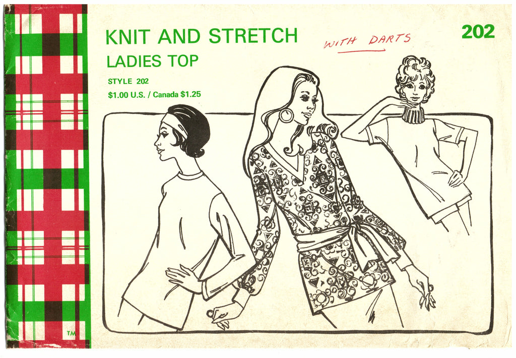 70's Knit Tops Sewing Pattern - Hoglumps