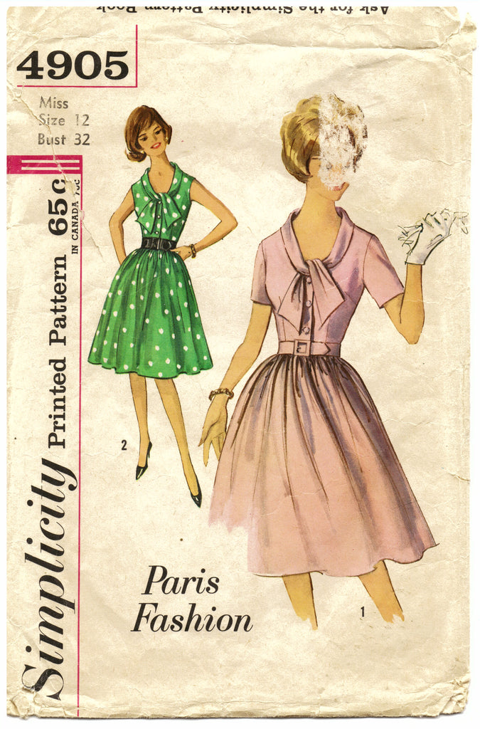 Simplicity 4905 Dress Sewing Pattern - Hoglumps